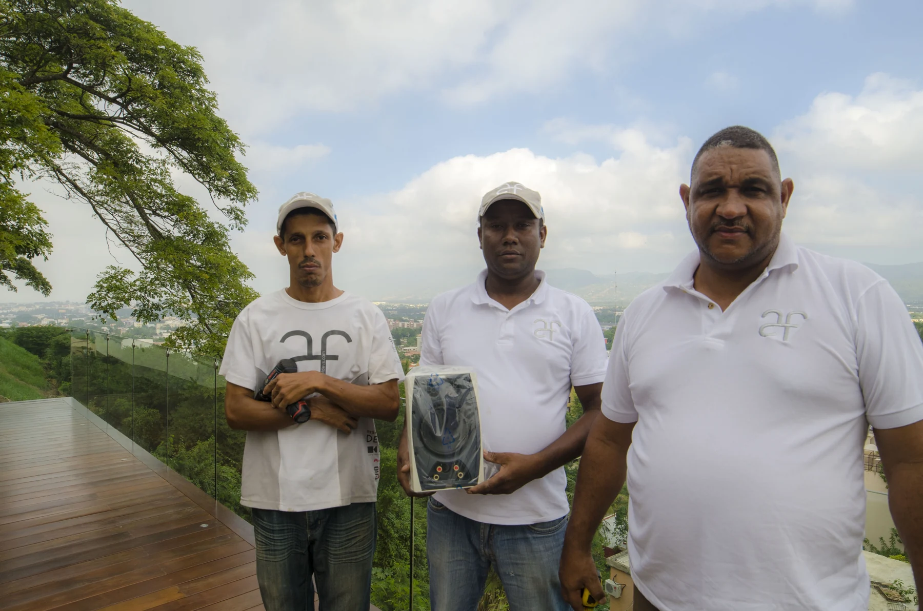 AF DEVS crew gathered on a villa project terrace